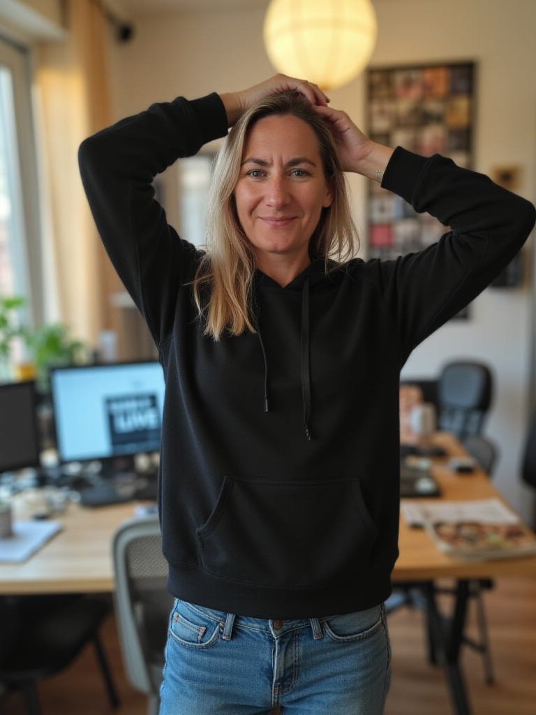 Nicol Zimmerningkat im Büro