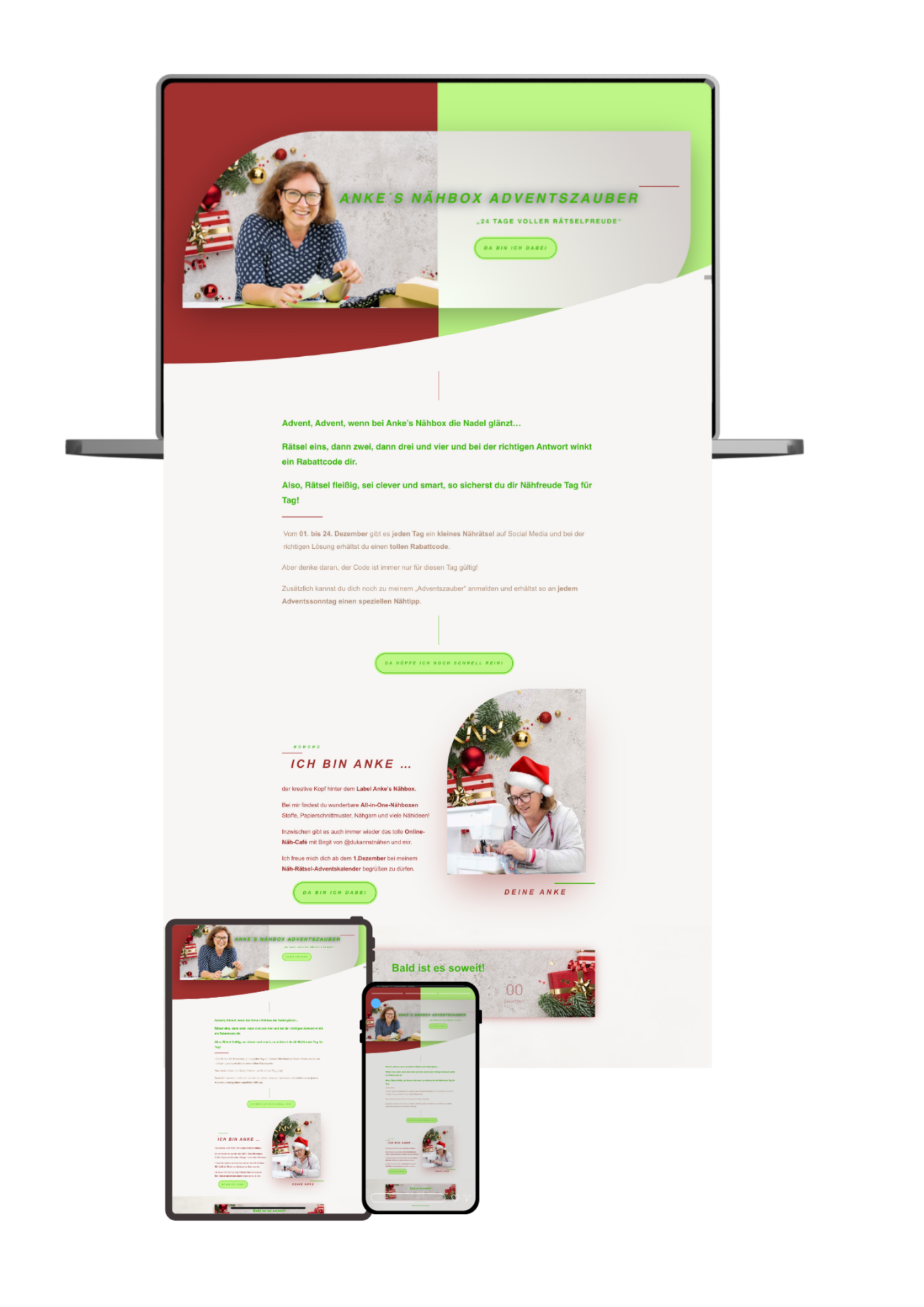 Leadmagnet Adventskalender – Ankes Nähbox